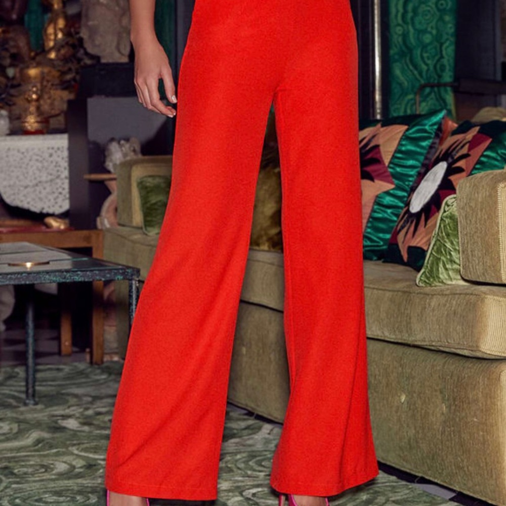 Lulus red jumpsuit - Picture 3 of 3
